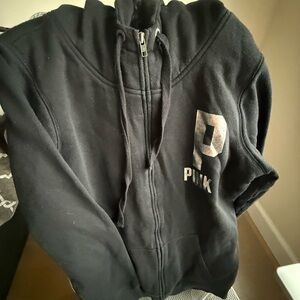 PINK Victoria's Secret Black and Gold Fleece